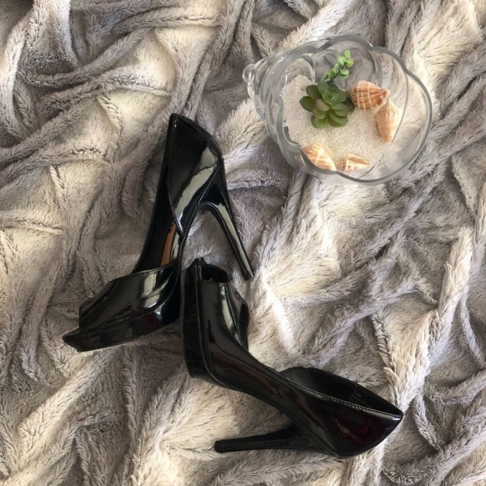 XOXO Peep Toe Heels